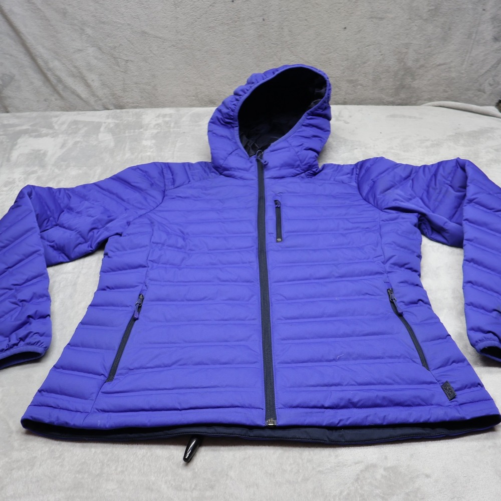Mountain Hardwear Down Jacket Womens Large Purple Stretchdown Insulated Puffer